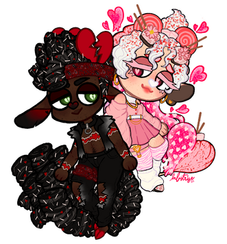 Promise and Axl Chibi